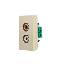 Priza modulara audio Luxion, 1M, auriu, LXI-068G