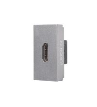 Priza modulara HDMI Luxion, 1M, argintiu, LXI-069GY