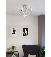 Plafoniera LED Eglo Selvina, 35W, alb-crom