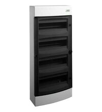 Tablou electric PVC, 48 module, aplicat, Noark, IP40, cu usa transparenta, 101503