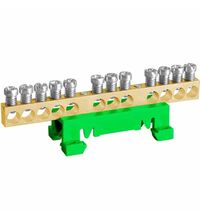 Bara terminala, neizolat/impamantare, 12 suruburi, Noark, 103857