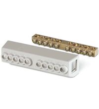 Bara terminala, izolata, 10 suruburi, Scame, 654.0360