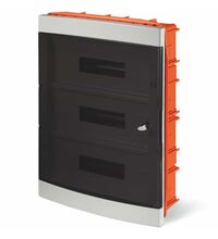 Tablou electric PVC, 54 module, incastrat, usa transparenta, Scame, IP40, 675.5054B