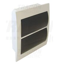 Tablou electric ABS, 24 module, incastrat, Tracon, IP40, cu usa transparenta, EDS-12/2