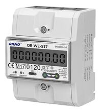 Contor de energie electrica trifazat cu masurare directa, 80A, 4 module, digital, Orno, OR-WE-517