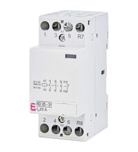 Contactor modular ETI, 24VAC/DC, 25A, 3ND+1NI, RD 25, 002464013