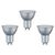 Bec LED Paulmann, GU10, tronconic, 6.5W, 2700K, set 3 bucati, 284.30