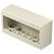 Doza de aparataj modular TEM, 6M, aplicata, fildes, IP20, Cubo, AC61IW
