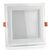Spot LED, cu sticla, tip panel, patrat, alb, 18W, incastrat, 6400K, IP20, V-TAC