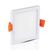 Spot LED, tip panel, incastrat, patrat, alb, 8W, 6400K, IP20, V-TAC, SKU 4945