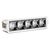Spot LED, tip reflector, fix, dreptunghiular, alb/crom, 5x4W, incastrat, 2700K, IP20, V-TAC, SKU 981