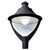 Stalp iluminat exterior parcuri, rotund cu flansa, modern, negru, 4ml, LED, 50W, Ekovision, SV-002.N4.BEPPE