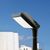 Stalp iluminat exterior parcuri, rectangular cu flansa, tip proiector, negru, 3ml, E27, Ekovision, SV-008.N3.GIORGIO