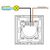 Intrerupator Touch Luxus-Time, incastrat, auriu, IP20, K-701-13