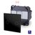 Intrerupator dublu Touch actionare cu telecomanda Luxus-Time, negru, IP20, P-702R-12