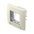 Placa pentru doza modulara TEM, 2M, fildes, fara capac, IP44, Cubo, CM23IW