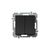 Mecanism intrerupator dublu TEM, cu revenire, incastrat, negru, Logiq, SQ51BKXO