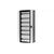 Dulap electric metalic, cu plastroane, 168 module, usa transparenta, 600x1200x250cm, F-ELEKTRO, Mistral, IP55