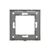Rama decorativa aparataj unitar Luxion, universala, 1 post, alb, aluminiu, LX-M2-1FW-FL