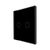Panou intrerupator dublu TOUCH, sticla, negru, Luxion