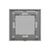 Panou intrerupator dublu TOUCH, sticla, gri, Luxion