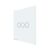 Panou intrerupator triplu TOUCH, sticla, alb, Luxion