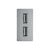 Modul priza USB, gri, Luxion