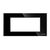 Rama decorativa aparataj modular Luxion, cu rama de fixare, 4M, negru, sticla, Luxion, LXI-GF004B