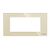 Rama decorativa aparataj modular Luxion, cu rama de fixare, 4M, auriu, sticla, Luxion, LXI-GF004G