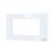 Rama decorativa aparataj modular Luxion, cu rama de fixare, 4M, alb, sticla, Luxion, LXI-GF004W