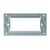 Rama decorativa aparataj modular Luxion, cu rama de fixare, 4M, alb, sticla, Luxion, LXI-GF004W