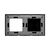 Panou intrerupator dublu+priza simpla TOUCH, sticla, negru, Luxion
