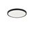Plafoniera LED Nova Luce Cerium, 24W, CCT 2700/3000/3500/4000/6500K, 2040 lumeni, D29 cm, negru, on/off