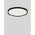 Plafoniera LED Nova Luce Cerium, 30W, CCT 2700/3000/3500/4000/6500K, 2700 lumeni, D397 mm, negru, dimabil Triac