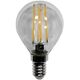 Bec LED decorativ Lumen, E14, sferic, clara, 6W, 2800K, 80x45mm