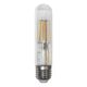 Bec LED decorativ Lumen, E27, tub, 6W, 2800K, 125mm