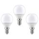 Bec LED Paulmann, E14, sferic, 5.5W, 2700K, set 3 bucati