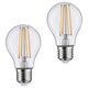 Bec LED decorativ Paulmann, E27, para, 7W, 2700K, set 2 bucati, 286.41