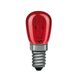 Bec decorativ Paulmann, E14, mini, rosu, 15W, 128.08