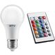 Bec LED GTV, E27, cu telecomanda, 10W, para, clasic, RGB