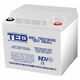 Acumulator 12V, GEL, VRLA, M6, 46A, TED1246
