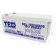 Acumulator 12V, GEL, VRLA, M8, 205A, TED12205