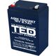 Acumulator 12V, AGM, VRLA, F1 / T1, 2.7A, TED1227