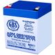 Acumulator 12V, AGM, VRLA, GBS Security, F1 / T1, 5.5A, GBS12505