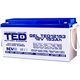 Acumulator 12V, GEL, VRLA, M8, 153A, TED12153