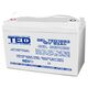 Acumulator 12V, GEL, VRLA, M8, 93A, TED1293