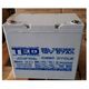 Acumulator 12V, GEL, VRLA, M6, 57A, TED1257