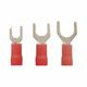 Papuc izolat furca Adeleq, 3mm, rosu, 1.5mmp, set 100 bucati