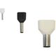 Papuc izolat (pin) Adeleq, rosu, dublu, 1mmp, set 100 bucati