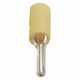 Papuc izolat (pin) Adeleq, galben, infasurat, 6mmp, set 100 bucati